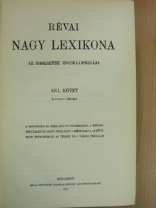Révai nagy lexikona 13. (töredék) [antikvár]