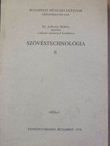 Dr. Jederán Miklós - Szövéstechnológia II. [antikvár]