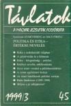 Nagy Ferenc, Szabó Ferenc - Távlatok 1999/3. [antikvár]