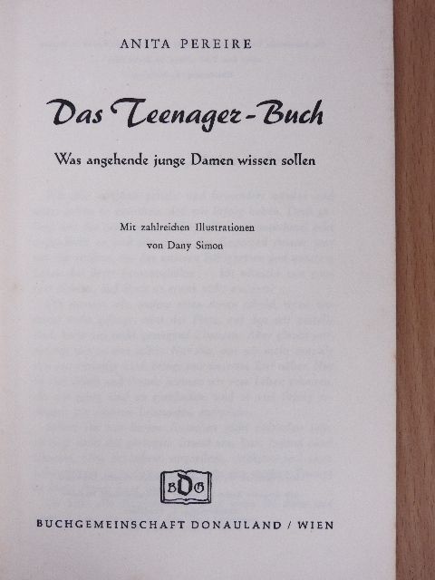 Anita Pereire - Das Teenager-Buch [antikvár]