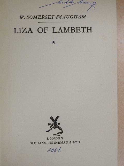 W. Somerset Maugham - Liza of Lambeth [antikvár]