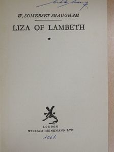 W. Somerset Maugham - Liza of Lambeth [antikvár]