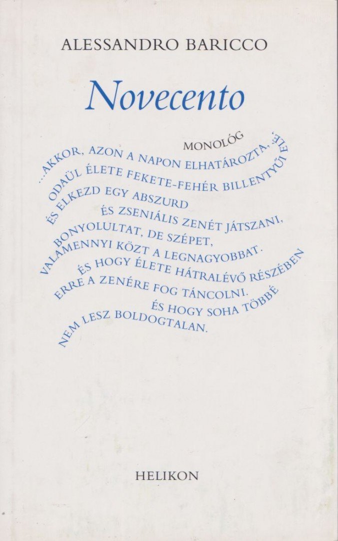 Alessandro Baricco - Novecento [antikvár]