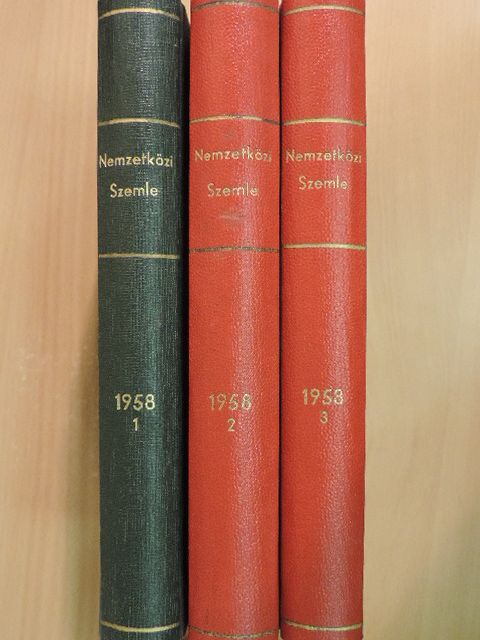 A. Lentin - Nemzetközi Szemle 1958. január-december I-III. [antikvár]