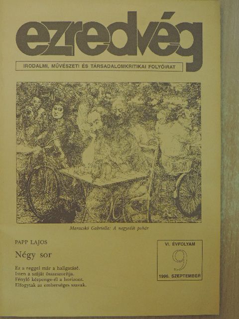 Ágai Ágnes - Ezredvég 1996. szeptember [antikvár]