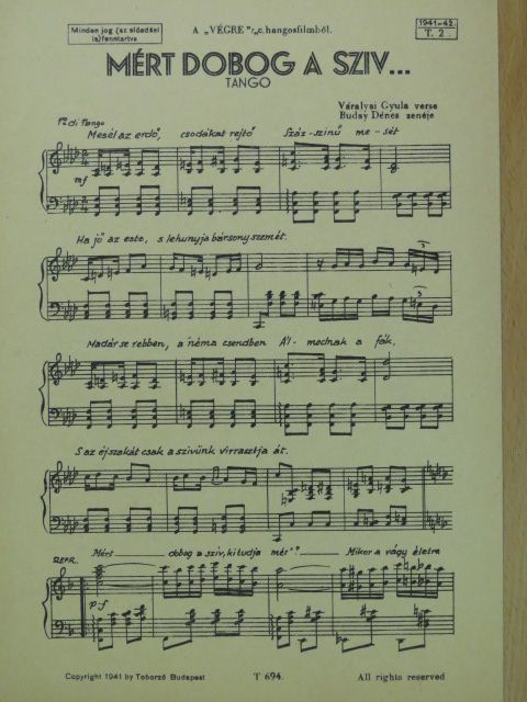 Buday Dénes - Mért dobog a sziv... [antikvár]