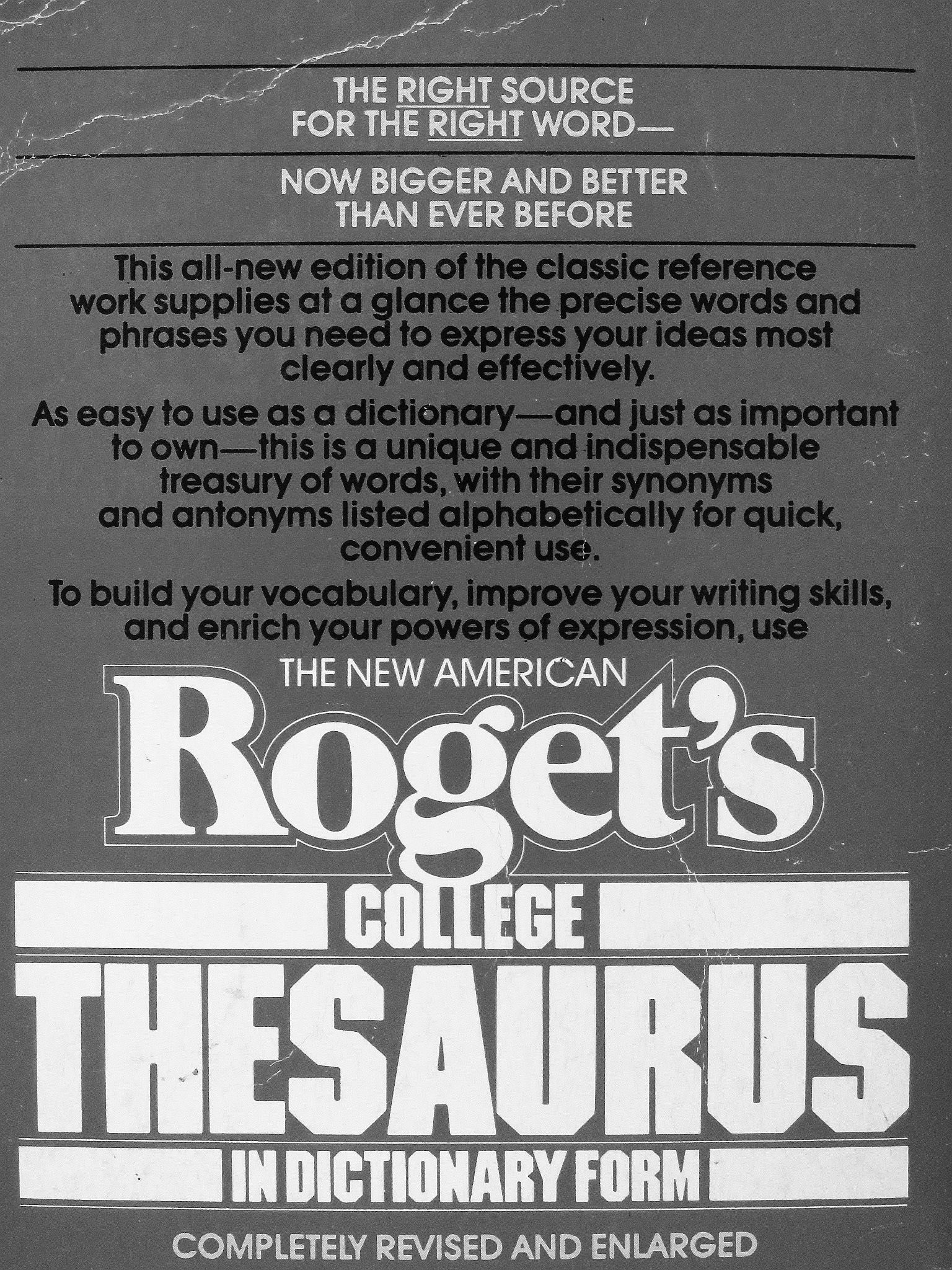 The new american Roget's College Thesaurus in dictionary form [antikvár]