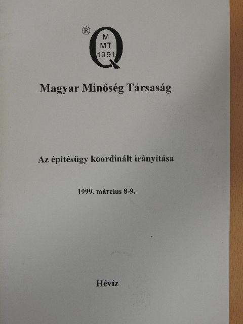 Az építésügy koordinált irányítása [antikvár]