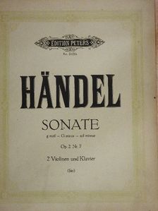 G. F. Händel - Sonate Gmoll [antikvár]