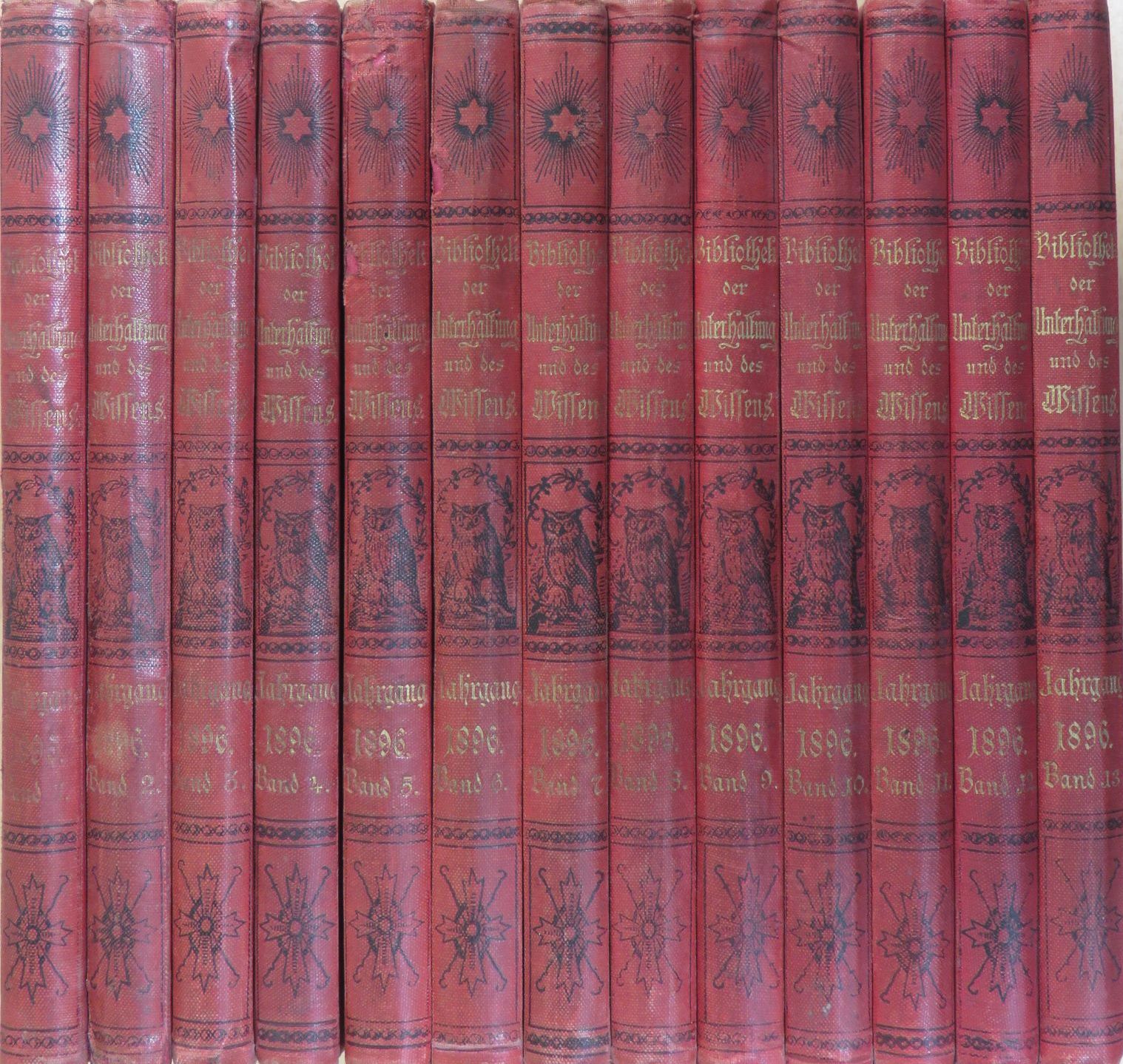 A. Oskar Klaußmann - Bibliothek der Unterhaltung und des Wissens 1896/1-13. (gótbetűs) [antikvár]