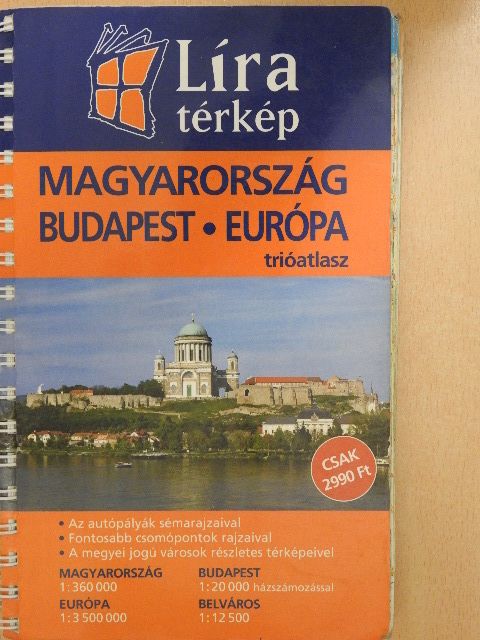 Magyarország, Budapest, Európa trióatlasz [antikvár]