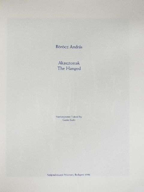Böröcz András - Böröcz András: Akasztottak [antikvár]
