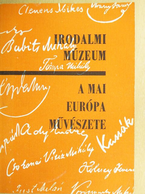 Mácza János - A mai Európa művészete [antikvár]