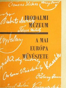 Mácza János - A mai Európa művészete [antikvár]