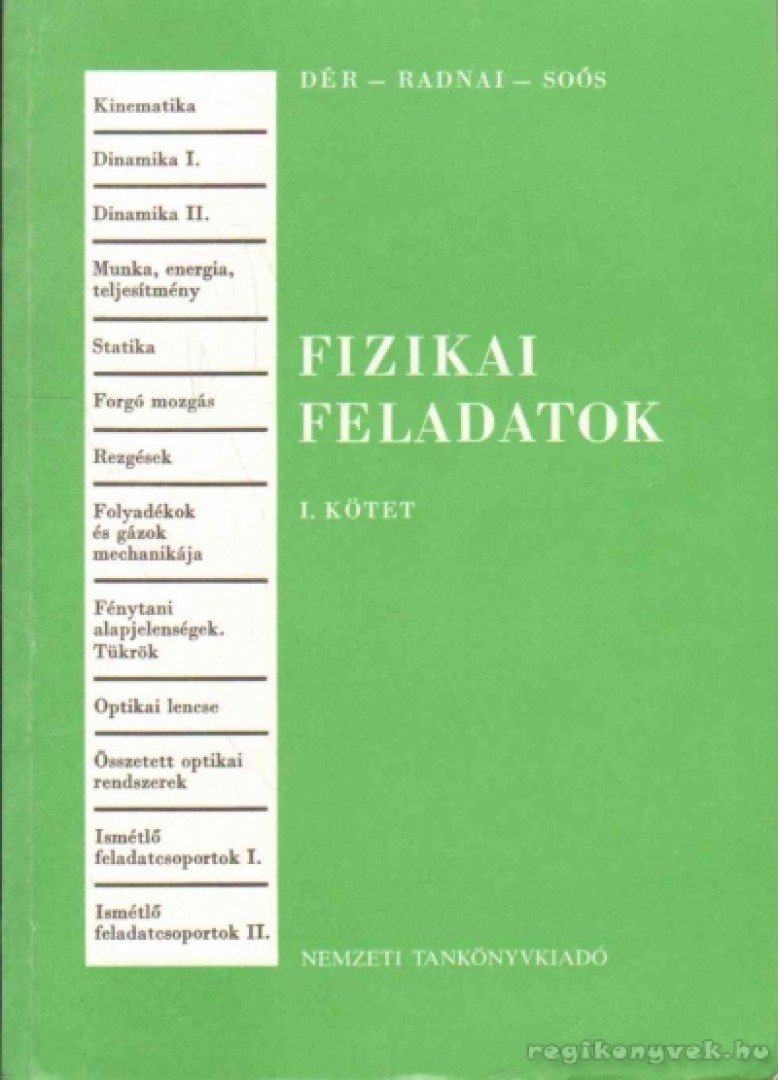 Soós Károly, Radnai Gyula, Dér János - Fizikai feladatok I. [antikvár]