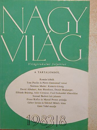 Ana Blandiana - Nagyvilág 1983. augusztus [antikvár]