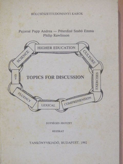 Pajorné Papp Andrea - Topics for discussion [antikvár]