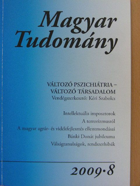 Bolvári-Takács Gábor - Magyar Tudomány 2009/8. [antikvár]
