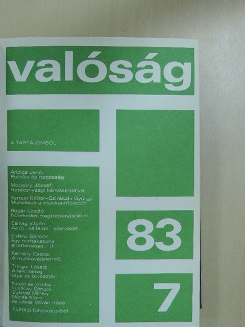 Andics Jenő - Valóság 1983. július-december (fél évfolyam) [antikvár]