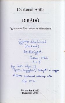 Csokonai Attila - Dirádó (dedikált) [antikvár]