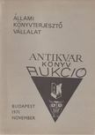 Hoffmann Ferenc (szerk.) - Állami Könyvterjesztő Vállalat antikvár könyvaukció - 1971 November [antikvár]