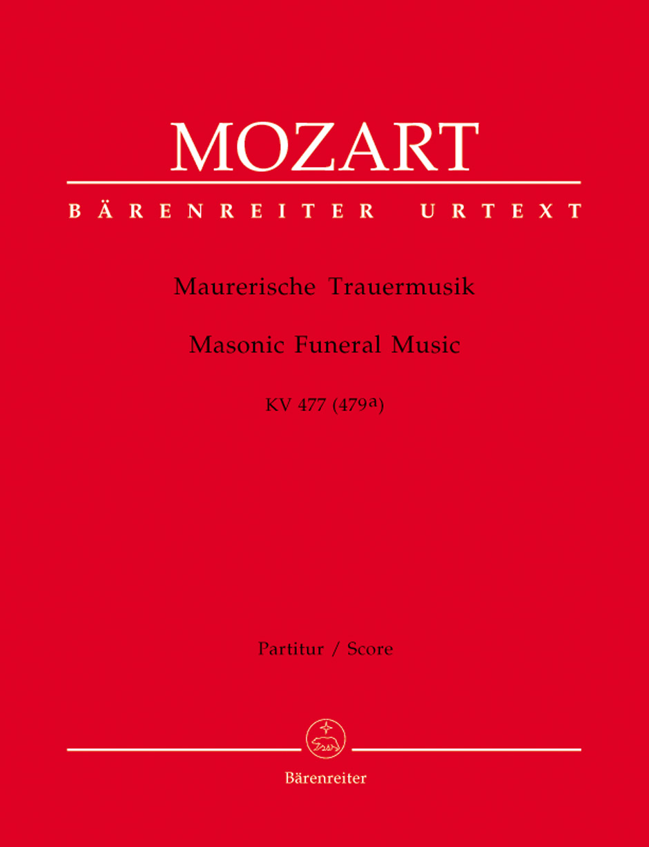 MOZART, W,A, - MAURERISCHE TRAUERMUSIK KV 477 (179a) PARTITUR