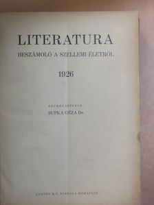 Literatura 1926. január-december/1927. január-december/Könyvajánló 1925. december-1927. november [antikvár]