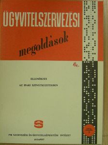 Szent-Ivány Ödönné - Ellenőrzés az ipari szövetkezetekben [antikvár]
