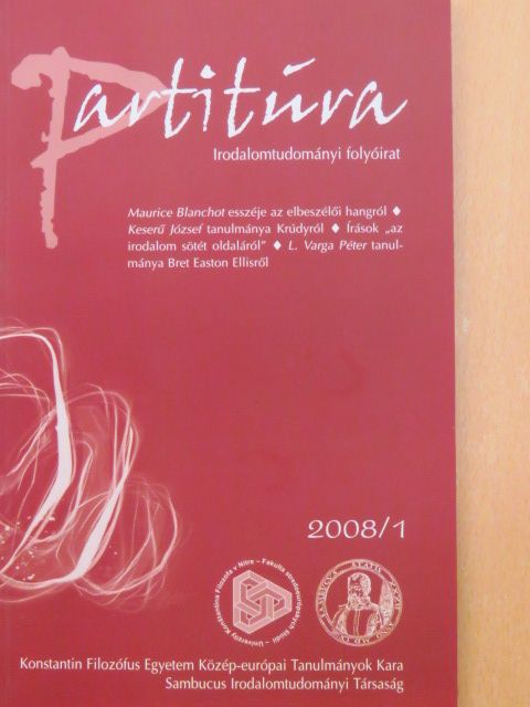 Bárczi Zsófia - Partitúra 2008/1. [antikvár]