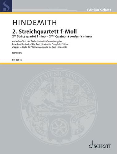 HINDEMITH - 2. STREICHQUARTETT F-MOLL