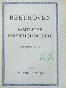 Beethoven - Sämtliche Streichquartette II [antikvár]