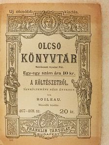 Boileau - A költészetről [antikvár]
