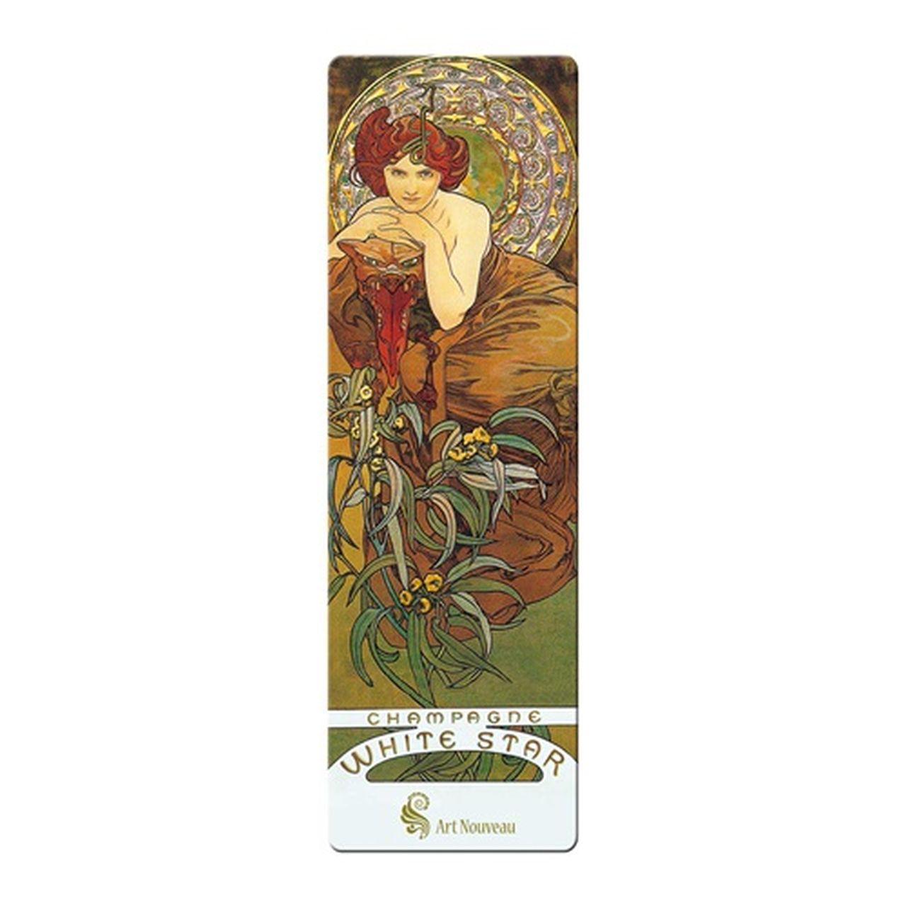 P0130 - 1399 - Könyvjelző Fridolin Art Nouveau ´Madeleine´