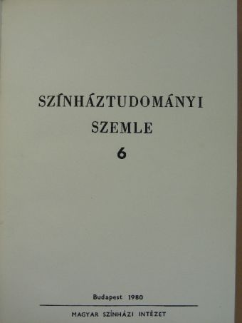 Antall József - Színháztudományi Szemle (vegyes számok) (5 db) [antikvár]