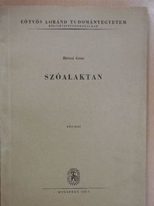 Bárczi Géza - Szóalaktan [antikvár]