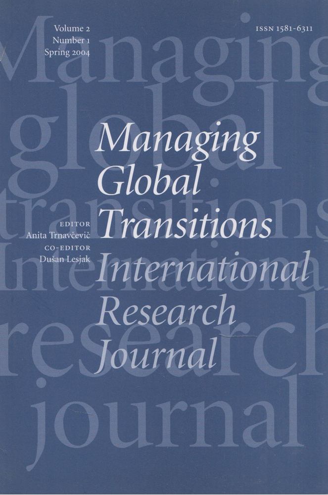 Anita Tranvcevic - Managing Global Transitions 2004 Spring, Vol. 2. Nr. 1. [antikvár]