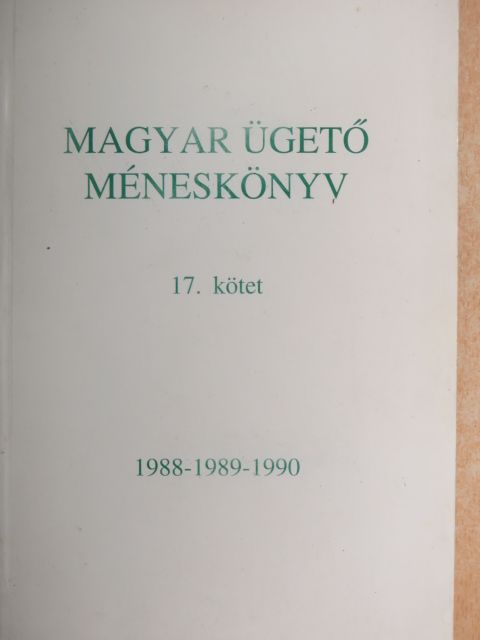 Magyar ügető méneskönyv 17. [antikvár]