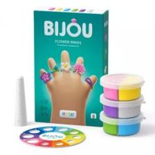 Hey Clay: Bijou gyűrű készítő gyurmaszett - Virágok