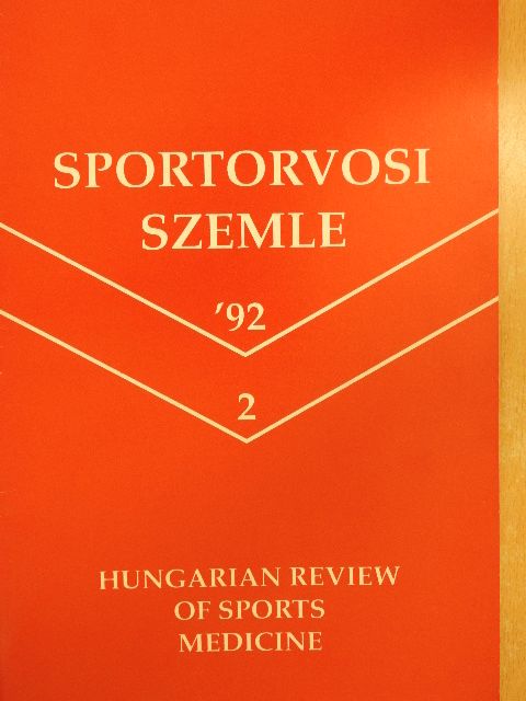 Guglielmini C, - Sportorvosi Szemle 1992/2. [antikvár]