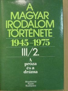 Agárdi Péter - A magyar irodalom története 1945-1975. III/2. [antikvár]