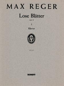 REGER,M. - LOSE BLAETTER OP.13 I FÜR KLAVIER (KLEINE STÜCKE)