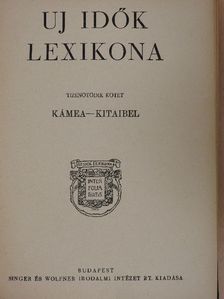 Uj Idők Lexikona 15. (töredék) [antikvár]