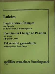 Lukács Pál - Fekvésváltó gyakorlatok mélyhegedűre, felső fokon [antikvár]