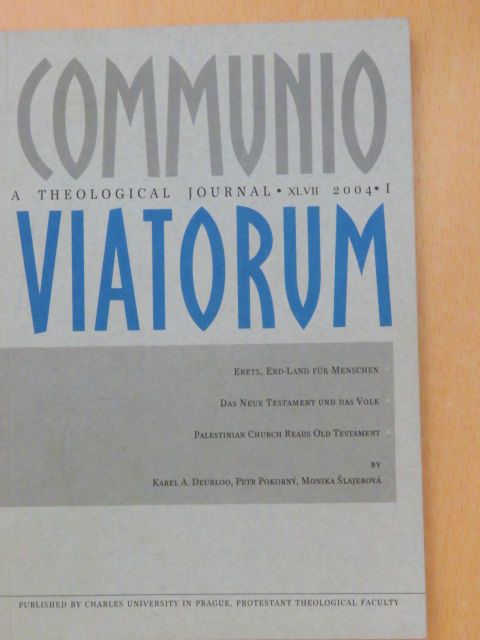 Karel Deurloo - Communio Viatorum 2004/I. [antikvár]