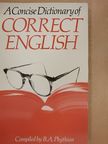 A Concise Dictionary of Correct English [antikvár]