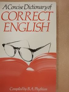 A Concise Dictionary of Correct English [antikvár]