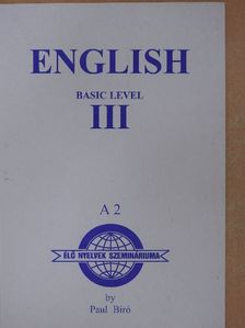 Biró Pál - English III. [antikvár]