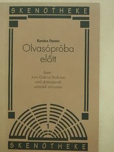 Kovács Ferenc - Olvasópróba előtt [antikvár]