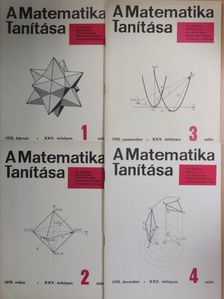 Bognár Jánosné - A matematika tanítása 1978/1-4. [antikvár]