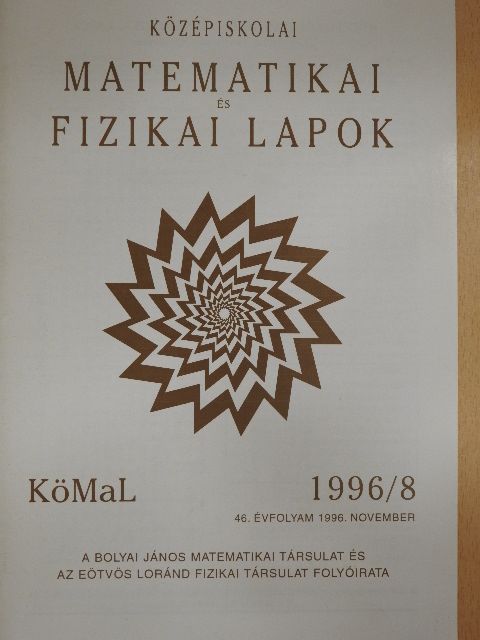 Rábai Imre - Középiskolai matematikai és fizikai lapok 1996. november [antikvár]